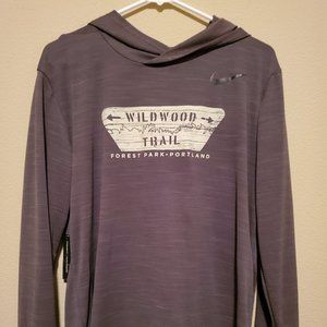 Men's Nike DriFit Wildwood Trail Hooded shirt - M